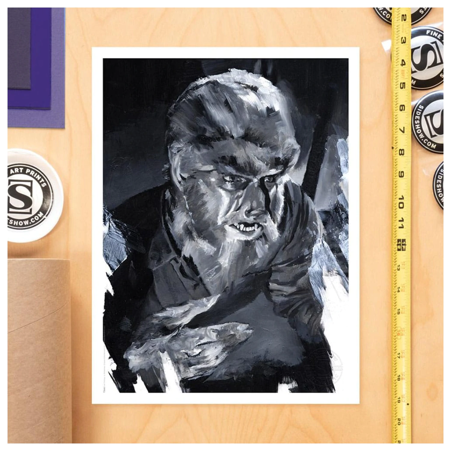 The Wolf Man Art Print The Wolf Man de Chris Valentine 41 x 31 cm - fara rama poza produsului
