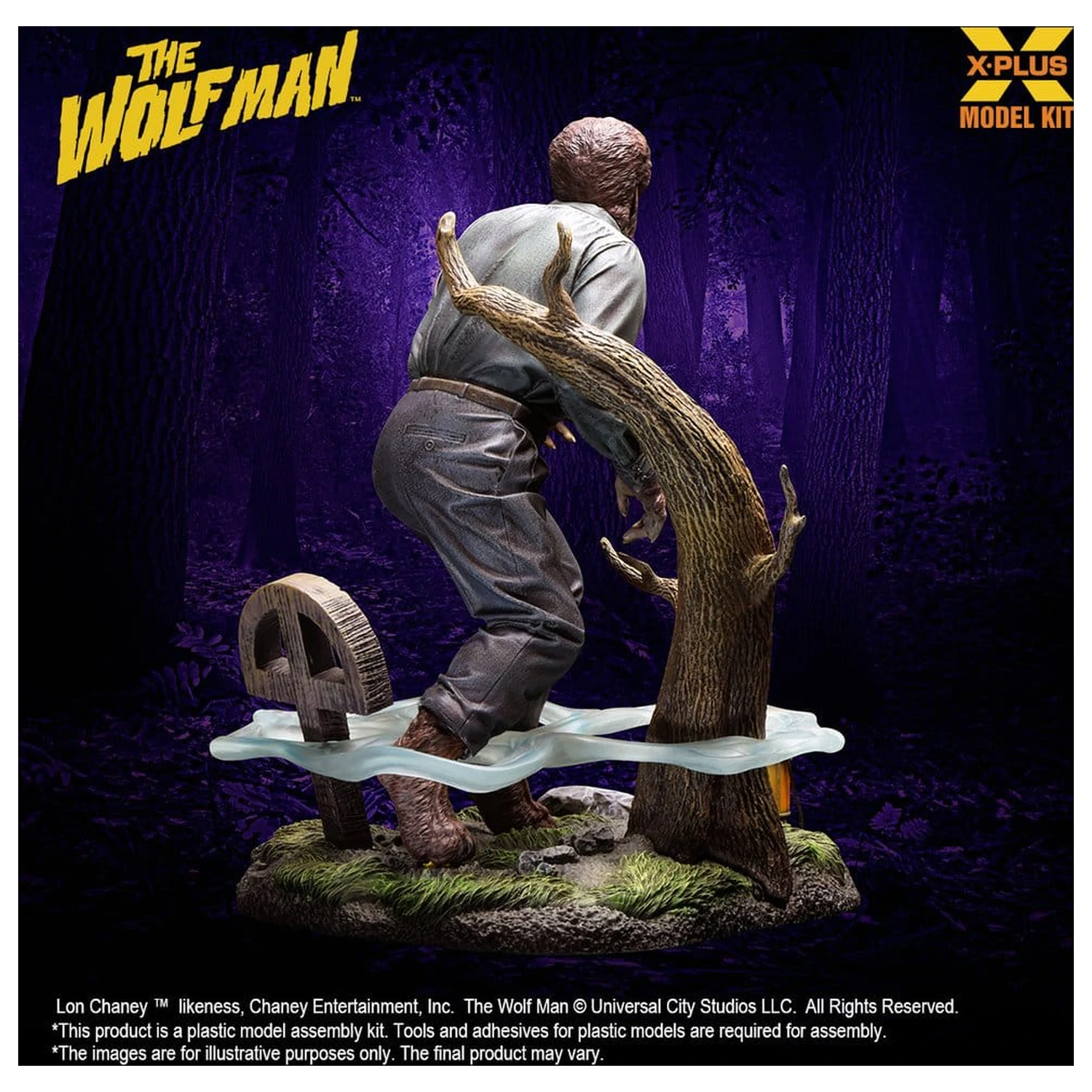 The Wolf Man Plastic Model Kit 1/8 Lon Chaney Jr. as Wolf Man 22 cm (Reproduction) poza produsului