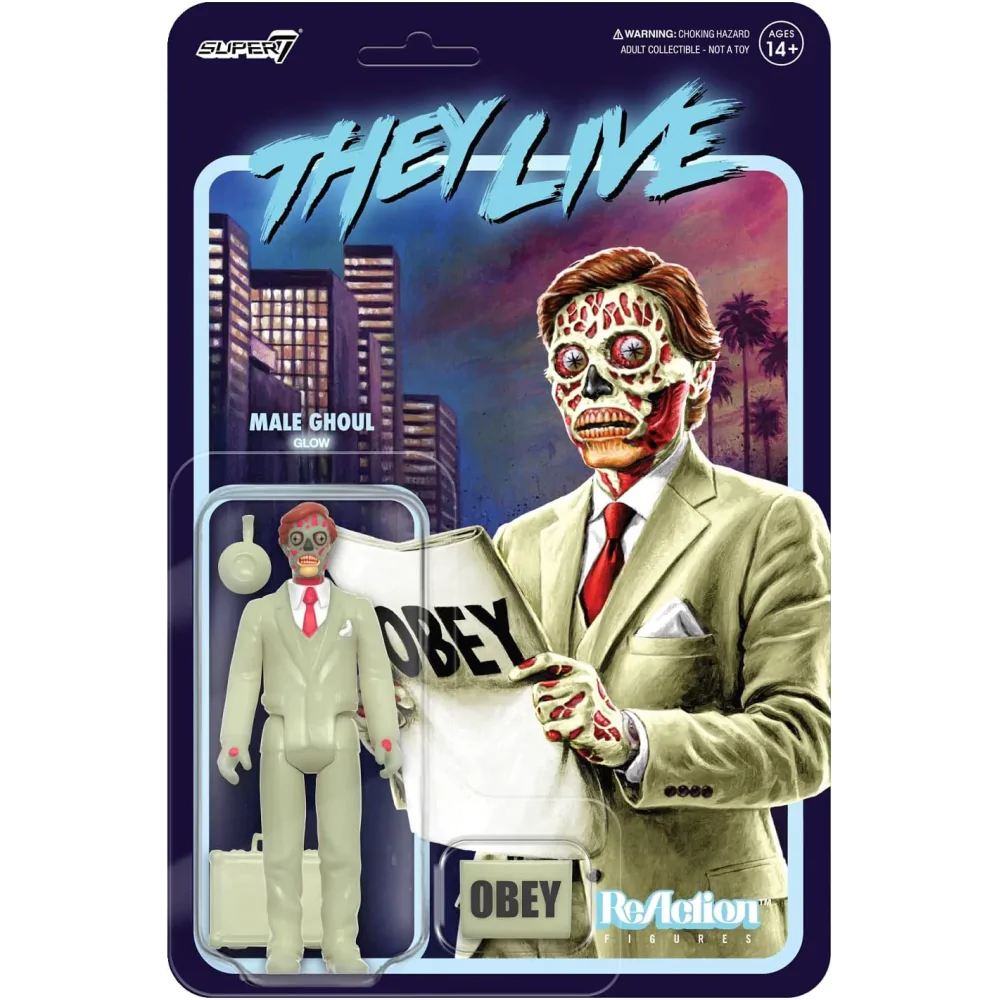 Figurină de acțiune ReAction Wave 02 Ghoul Masculin (Strălucitor) 10 cm poza produsului