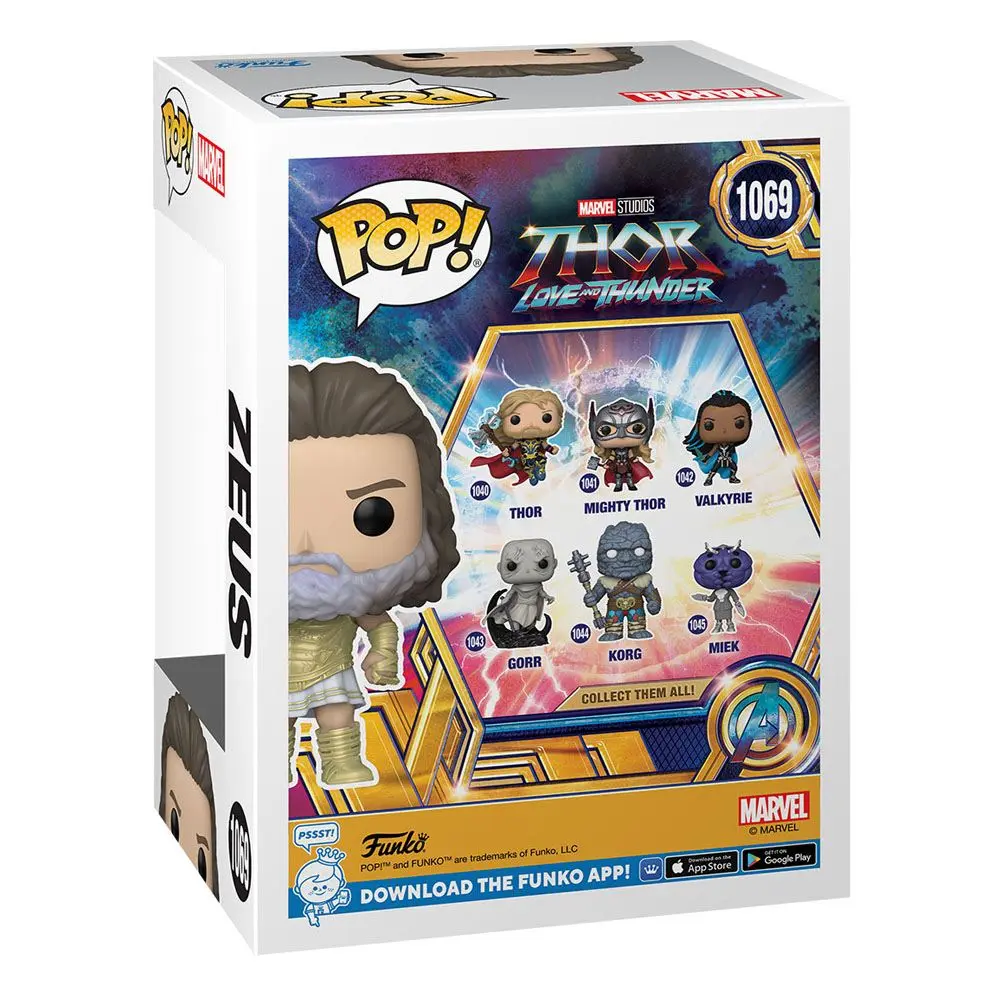 Thor: Love and Thunder POP! Marvel Figurina de Vinil Zeus 9 cm poza produsului