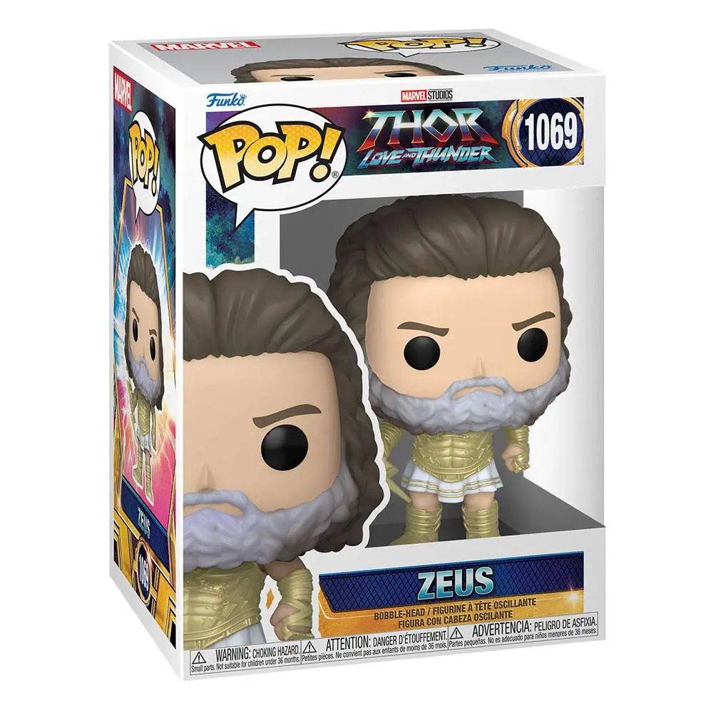 Thor: Love and Thunder POP! Marvel Figurina de Vinil Zeus 9 cm poza produsului