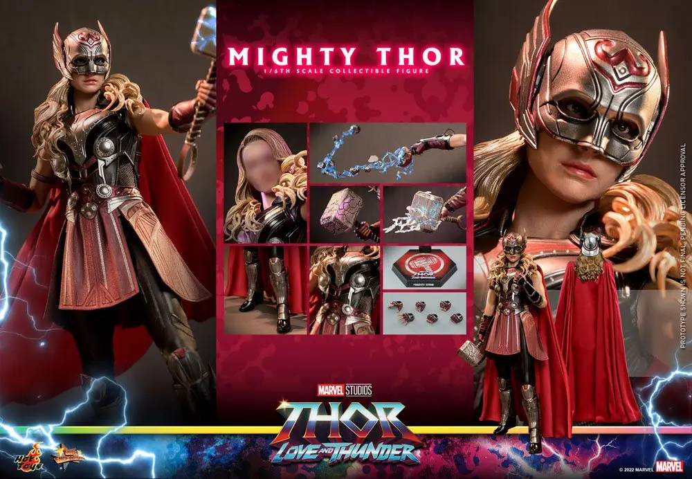 Thor: Love and Thunder Figurina de acțiune Masterpiece 1/6 Mighty Thor 29 cm poza produsului