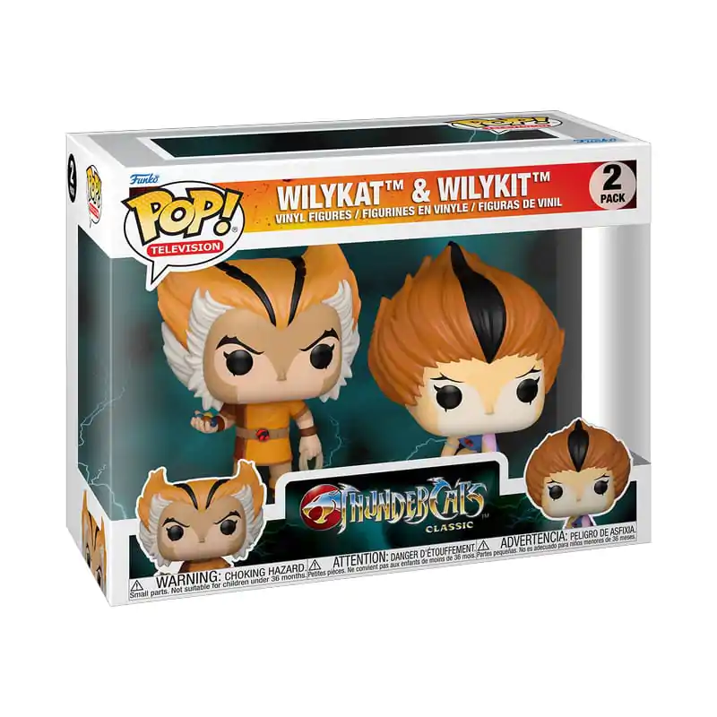 Thundercats Funko POP! Figurine Vinyl 2-Pack Wilykat & Wilykit 9 cm poza produsului