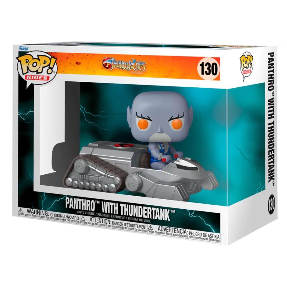 Thundercats Funko POP! Rides Figurina Vinyl Panthro cu Thundertank 15 cm poza produsului