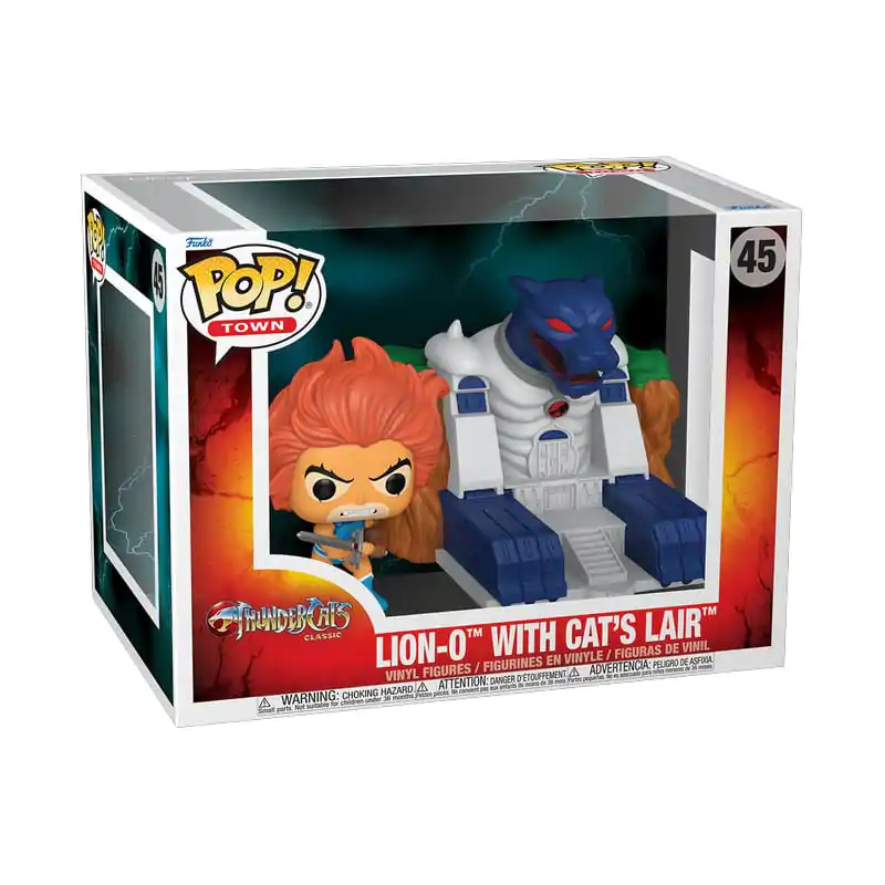 Figurină de vinil Thundercats Funko POP! Town Lion-O cu Bârlogul Pisicii 9 cm poza produsului