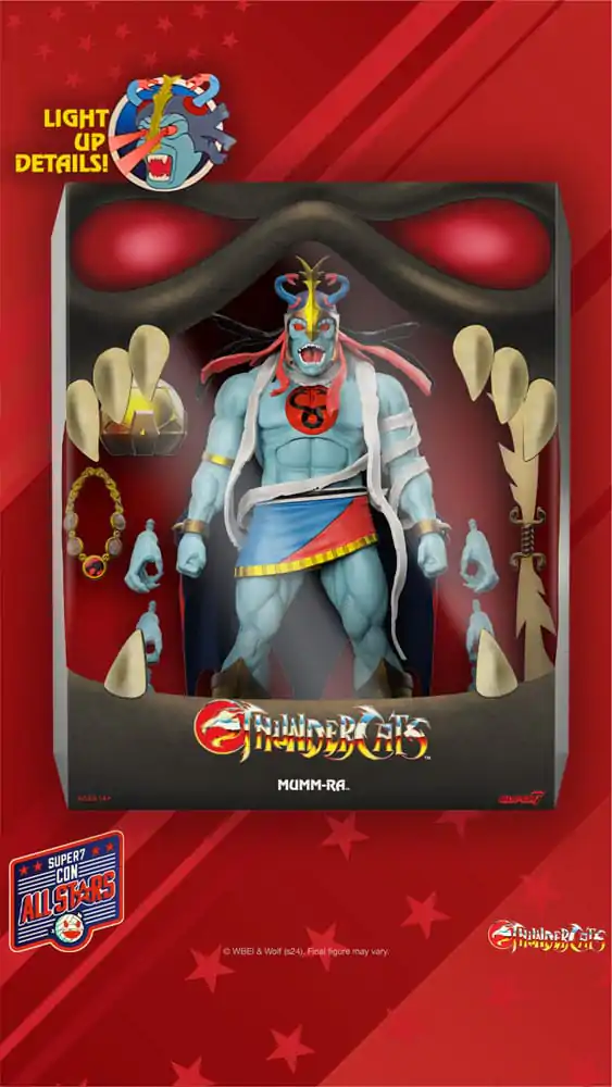 Thundercats Ultimates Figurina de acțiune Mumm-Ra (LED Eyes) 18 cm poza produsului