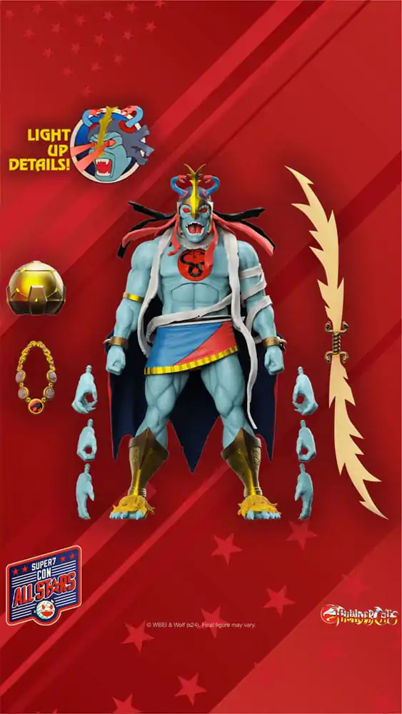 Thundercats Ultimates Figurina de acțiune Mumm-Ra (LED Eyes) 18 cm poza produsului