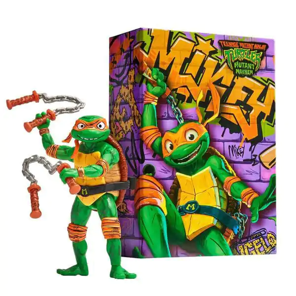 Teenage Mutant Ninja Turtles: Mutant Mayhem Figurina de acțiune Comic Con Michelangelo 18 cm poza produsului
