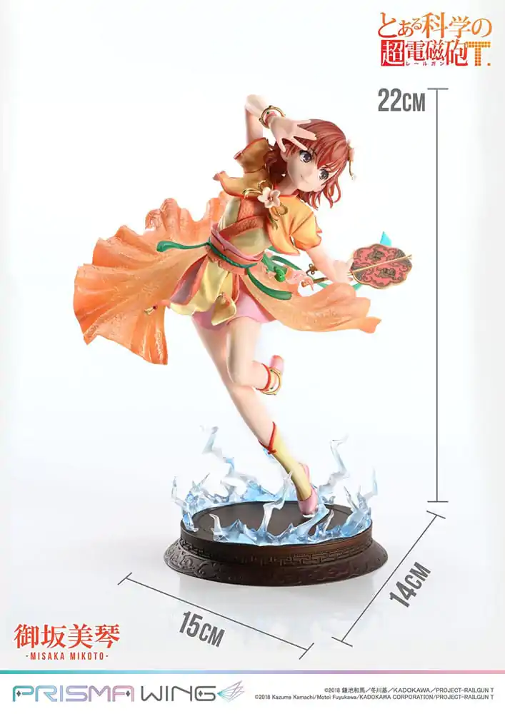 To Aru Kagaku no Railgun Prisma Wing Statuie PVC 1/7 Misaka Mikoto 22 cm poza produsului