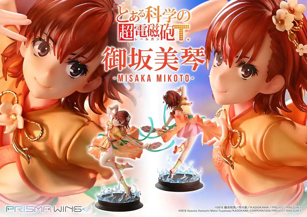 To Aru Kagaku no Railgun Prisma Wing Statuie PVC 1/7 Misaka Mikoto 22 cm poza produsului