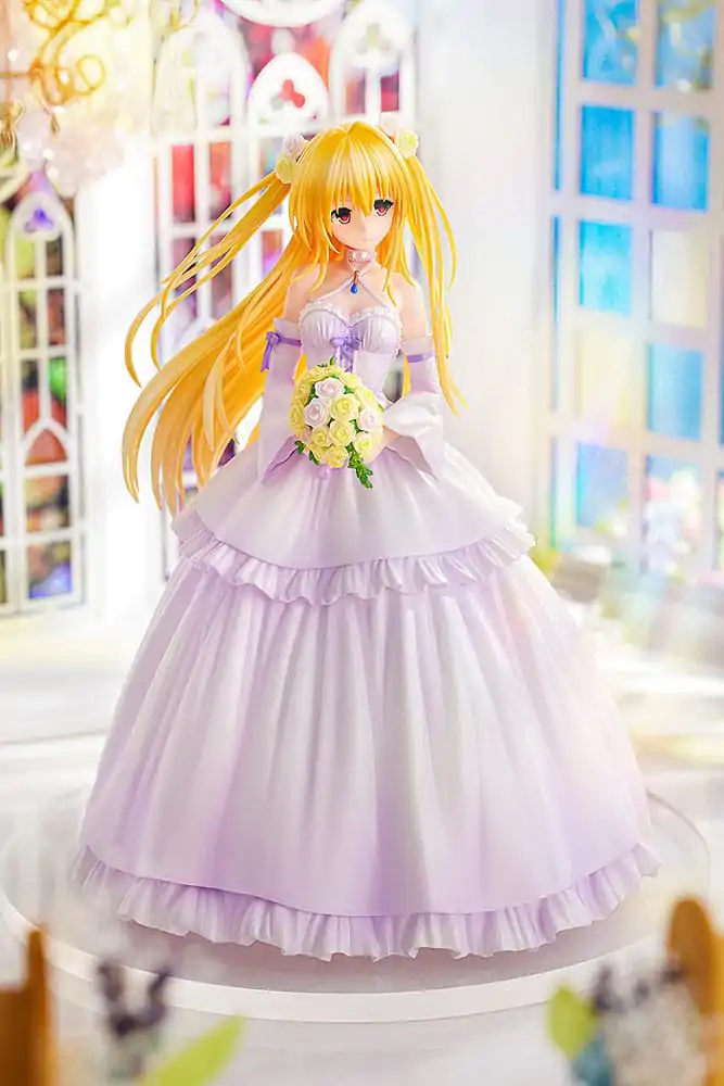 Statuie PVC To Love-Ru Darkness 1/7 Golden Darkness Rochie de Mireasă Ver. 23 cm poza produsului