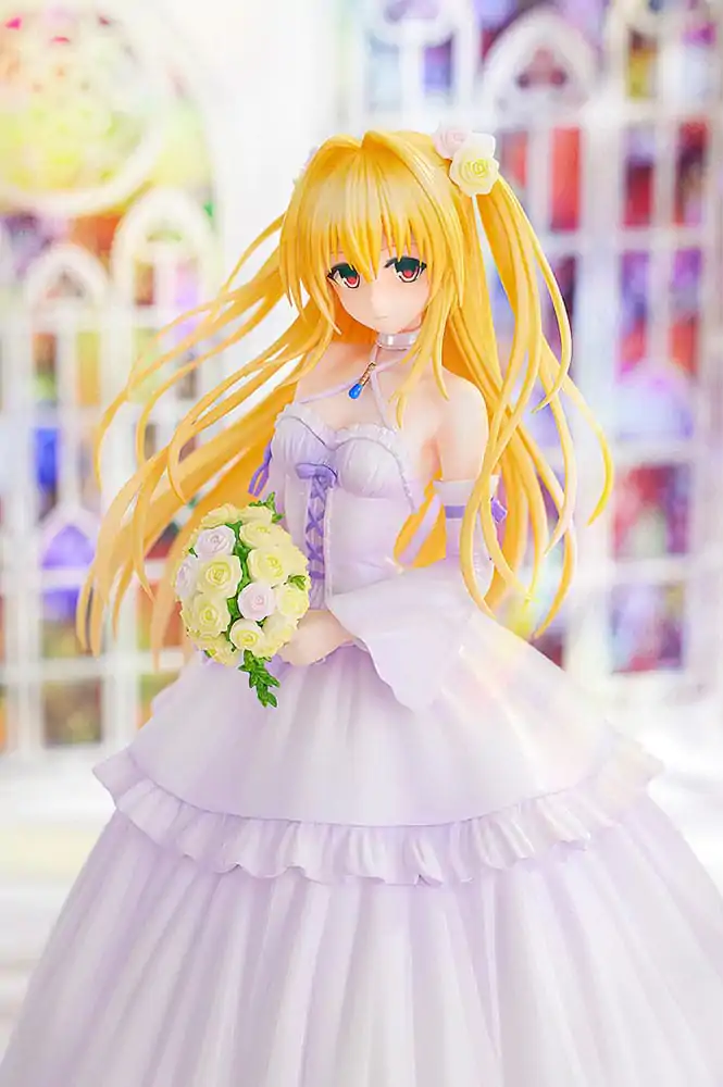 Statuie PVC To Love-Ru Darkness 1/7 Golden Darkness Rochie de Mireasă Ver. 23 cm poza produsului