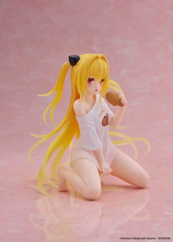 To Love-Ru Darkness statuie din PVC Figurina draguta pentru birou Golden Darkness Roomwear Ver. 13 cm poza produsului