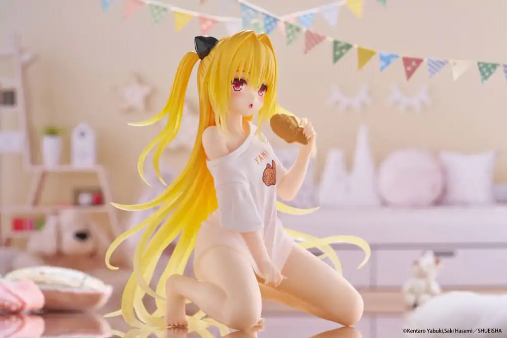 To Love-Ru Darkness statuie din PVC Figurina draguta pentru birou Golden Darkness Roomwear Ver. 13 cm poza produsului