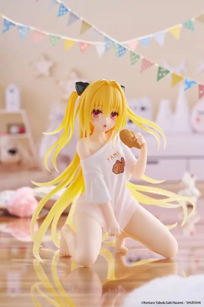 To Love-Ru Darkness statuie din PVC Figurina draguta pentru birou Golden Darkness Roomwear Ver. 13 cm poza produsului