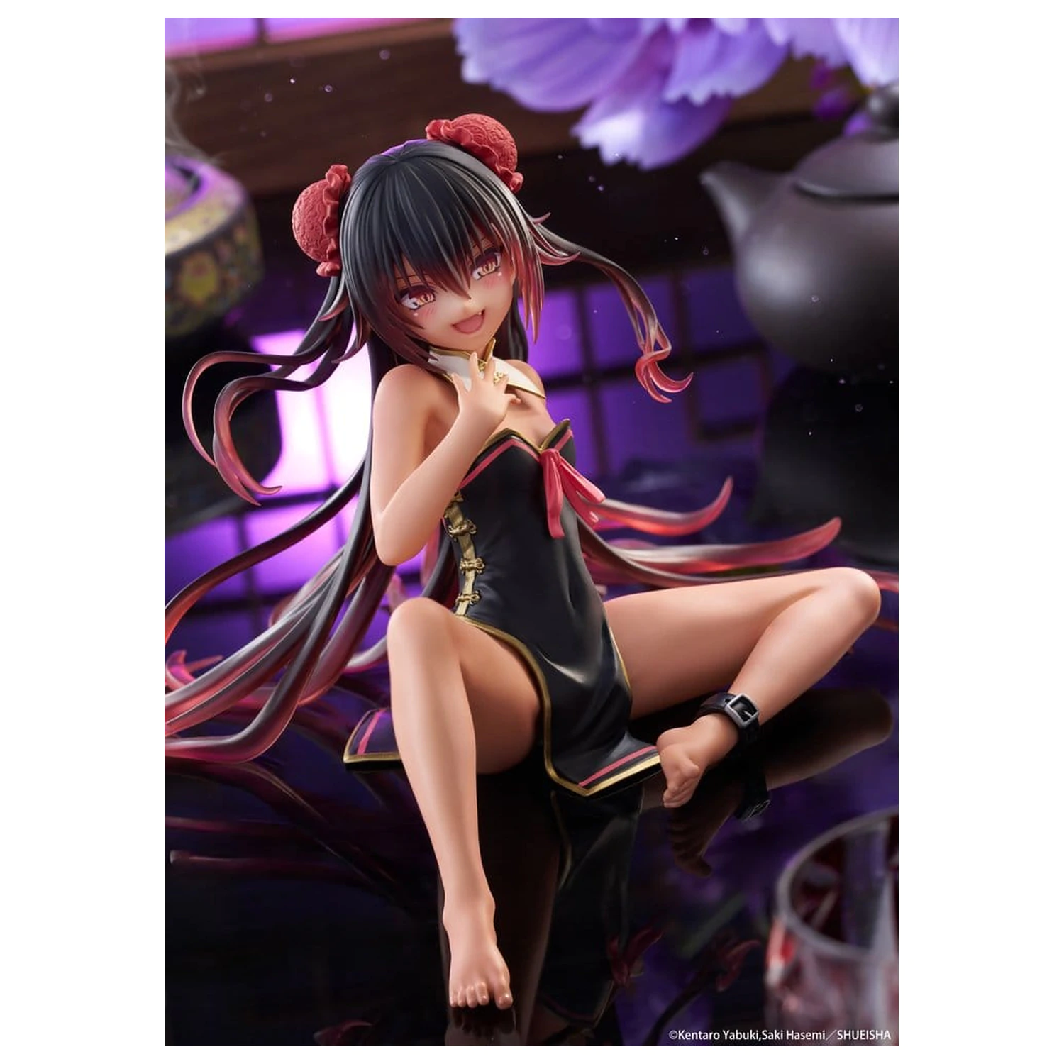 To Love-Ru Darkness Desktop Cute PVC Figura Nemesis (Chinese Dress Ver.) 13 cm poza produsului