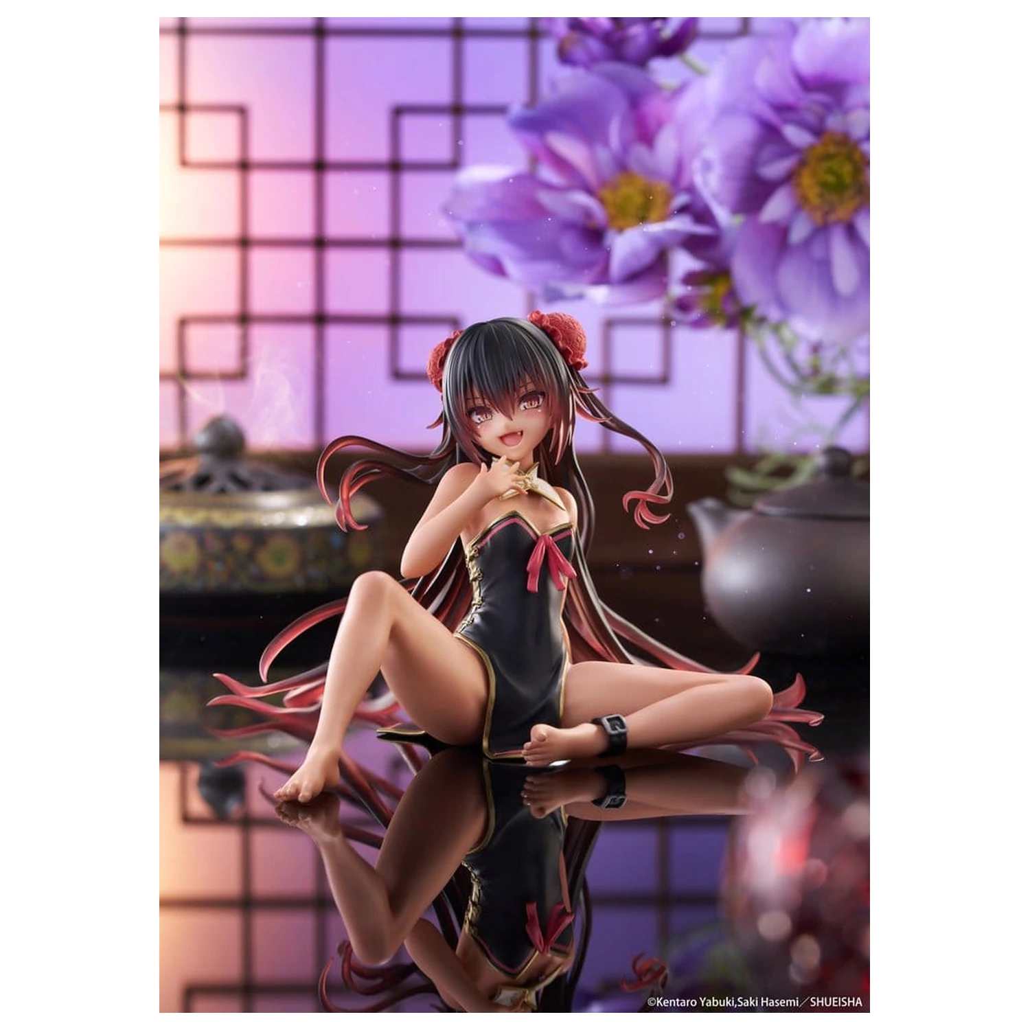 To Love-Ru Darkness Desktop Cute PVC Figura Nemesis (Chinese Dress Ver.) 13 cm poza produsului