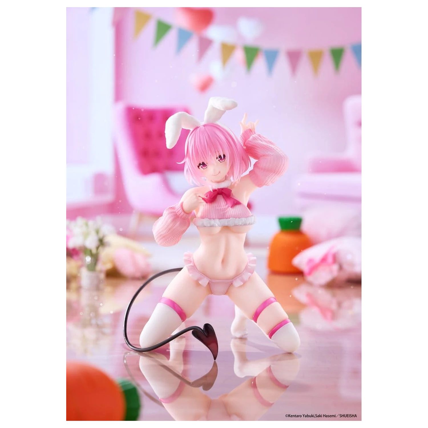 To Love-Ru Darkness MOFLOCK Figura PVC Momo (Fluffy Bunny Ver.) 13 cm poza produsului