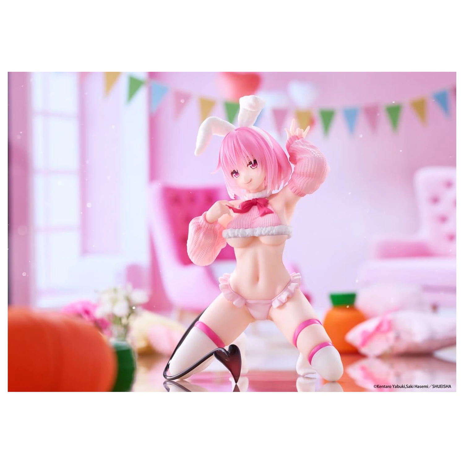 To Love-Ru Darkness MOFLOCK Figura PVC Momo (Fluffy Bunny Ver.) 13 cm poza produsului
