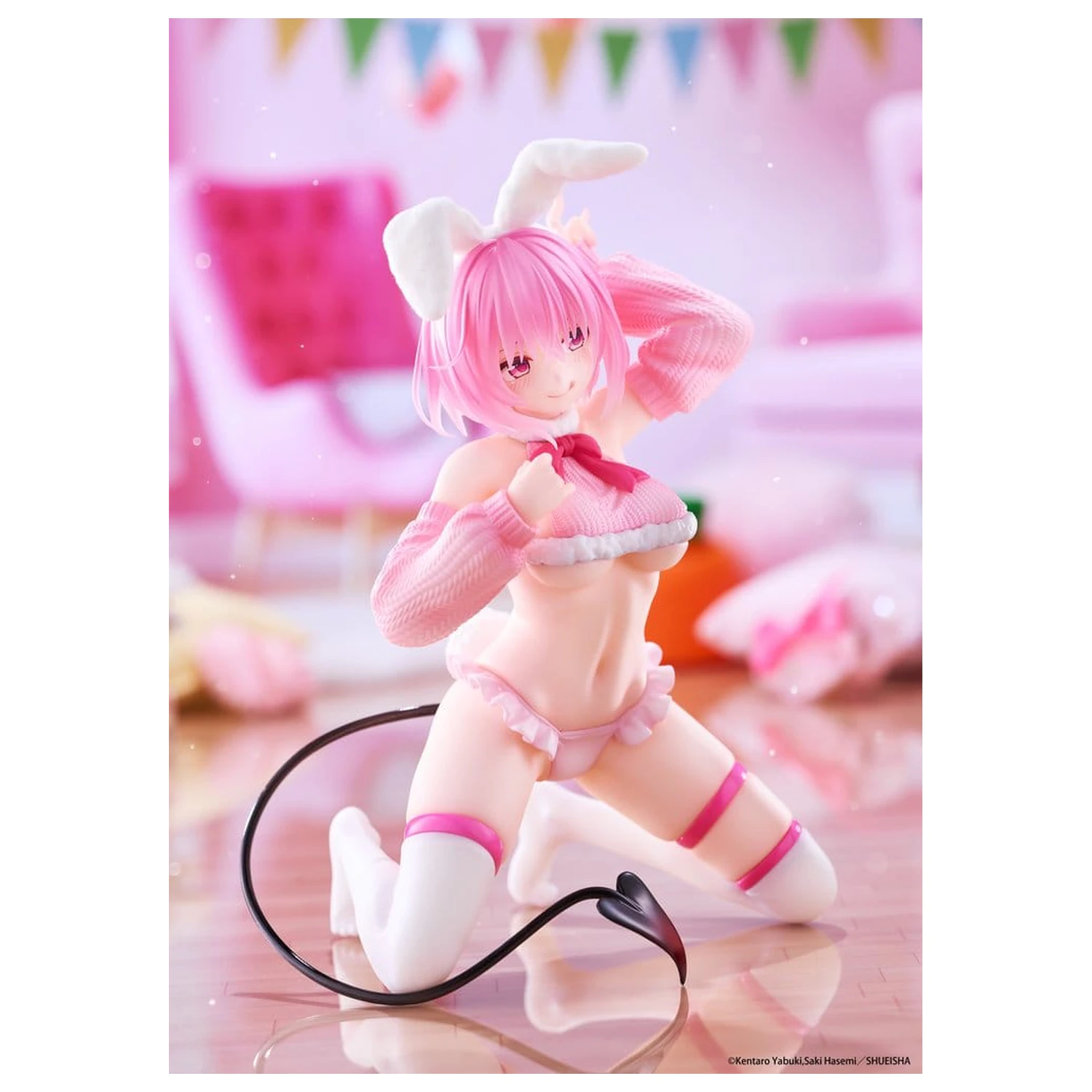 To Love-Ru Darkness MOFLOCK Figura PVC Momo (Fluffy Bunny Ver.) 13 cm poza produsului
