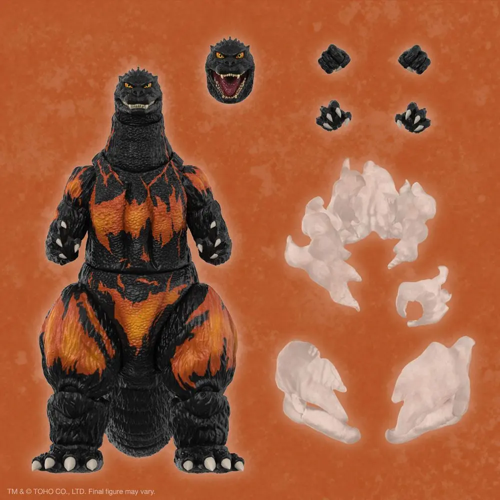 Toho Ultimates Action Figure Burning Godzilla 1995 20 cm poza produsului