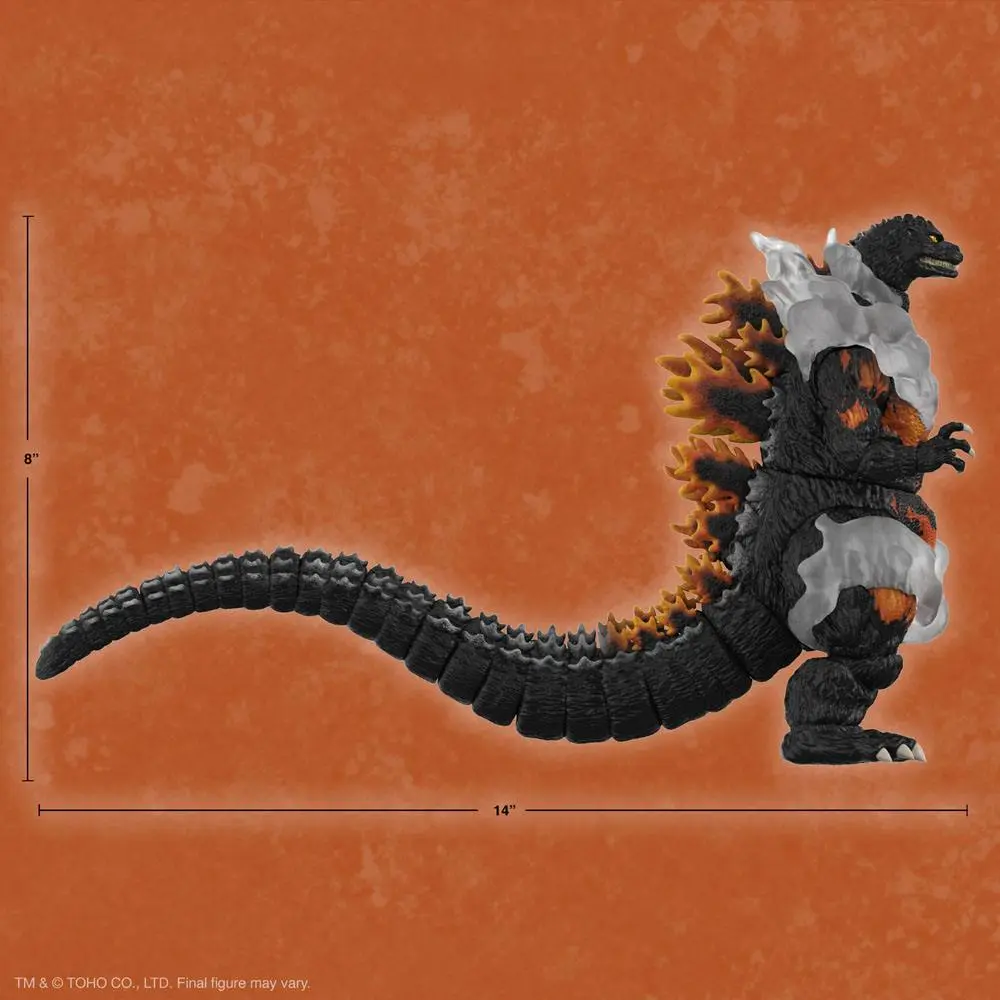 Toho Ultimates Action Figure Burning Godzilla 1995 20 cm poza produsului
