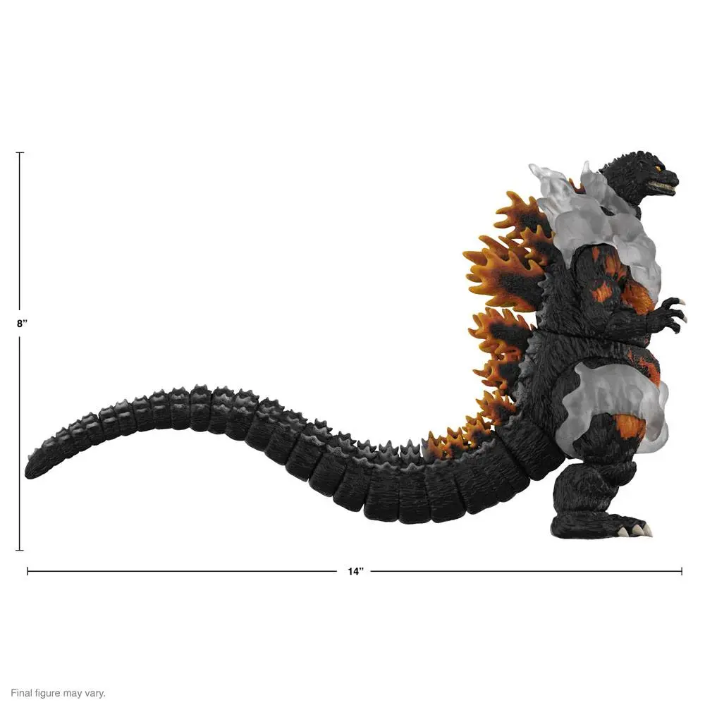 Toho Ultimates Action Figure Burning Godzilla 1995 20 cm poza produsului
