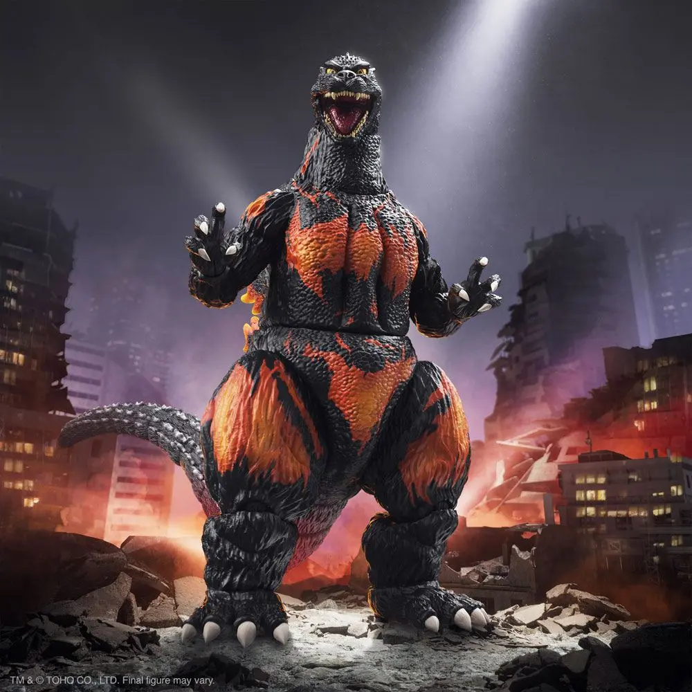 Toho Ultimates Action Figure Burning Godzilla 1995 20 cm poza produsului