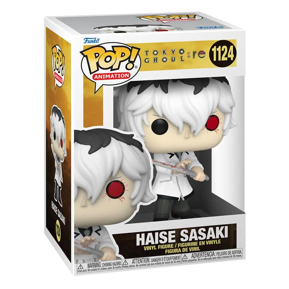 Figurină de colecție din vinil POP! Animation Tokyo Ghoul Haise Sasaki în ținută albă 9 cm poza produsului