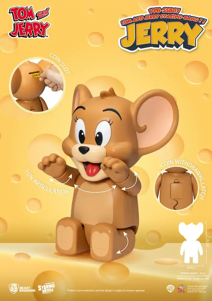 Figurină PVC Tom & Jerry Syaking Bang Jerry 30 cm poza produsului