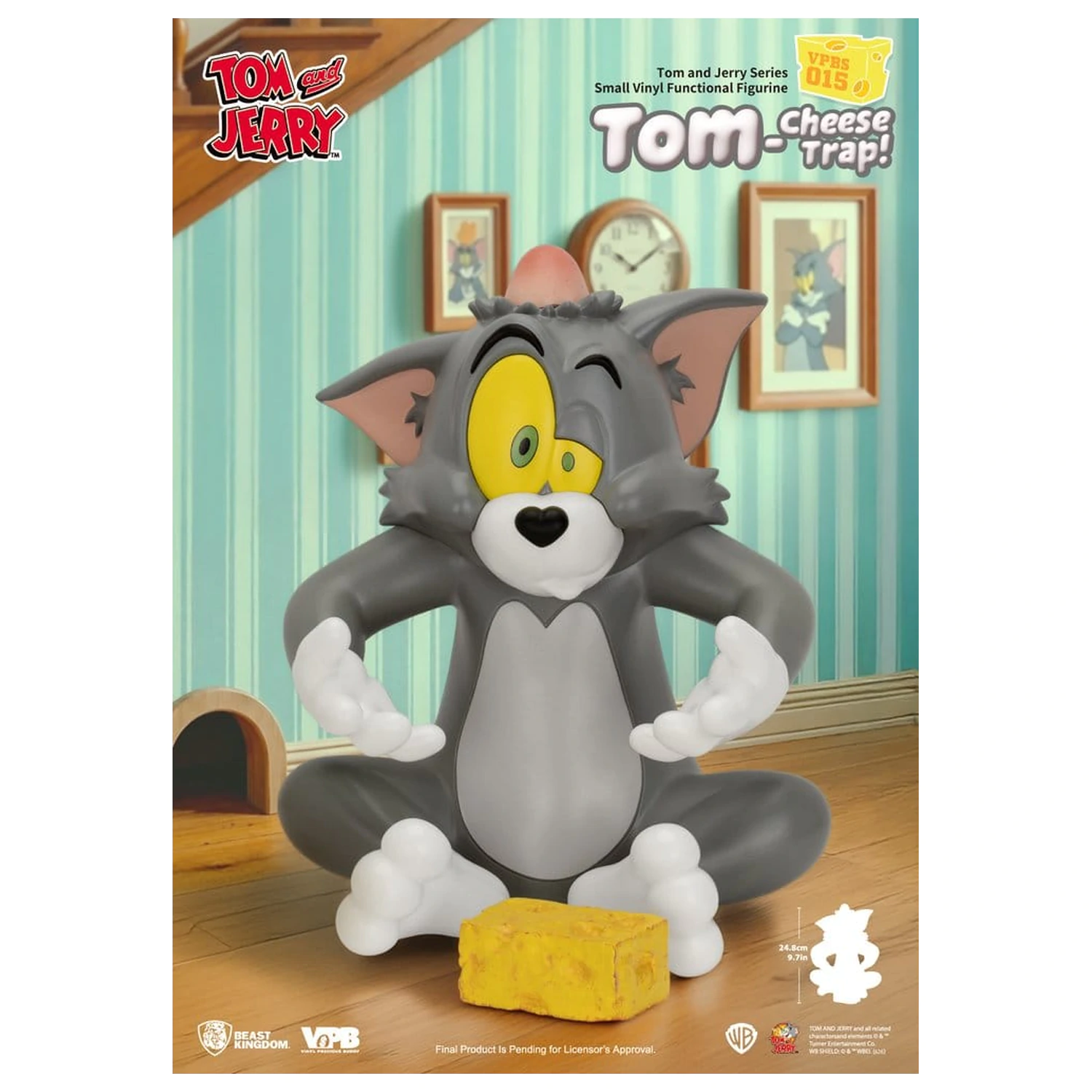 Tom and Jerry Vinyl Bank Small Series Tom-Cheese Trap! 25 cm poza produsului