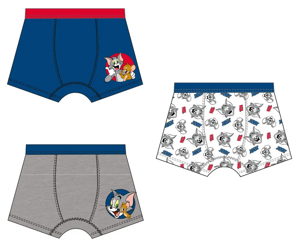 Tom and Jerry Kids' Șort Boxer 3-Pack 122/128 cm poza produsului