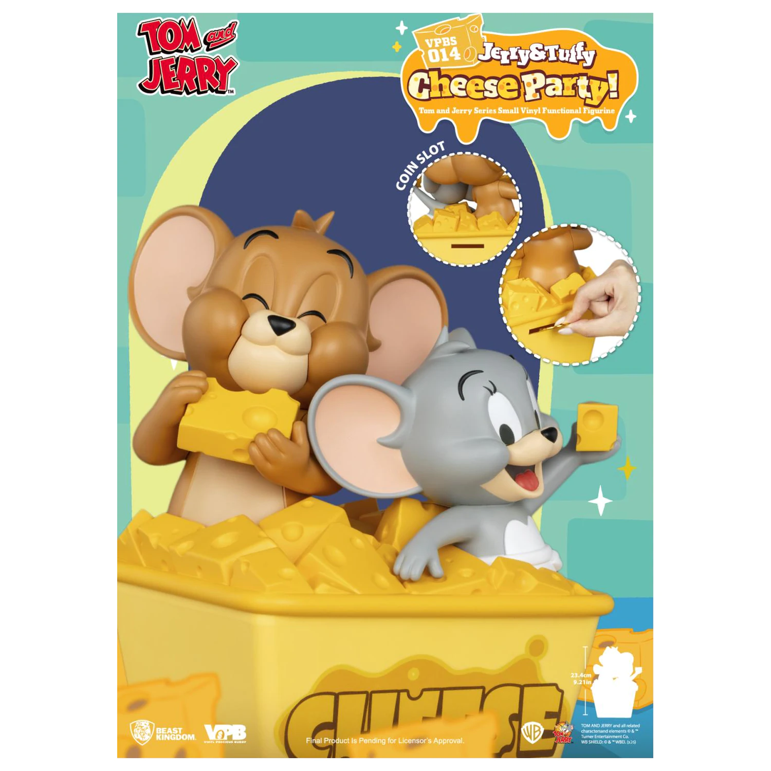 Tom & Jerry "Jerry & Tuffy Cheese Party" Banca 23.4 cm poza produsului