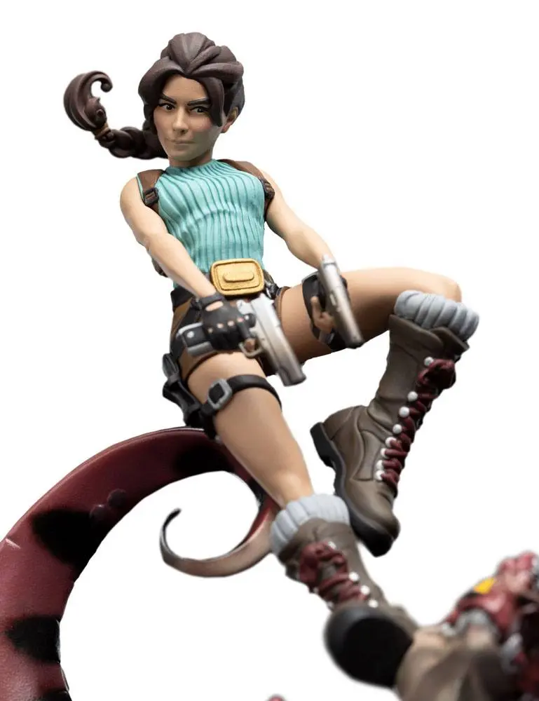 Figurină de vinil Tomb Raider Mini Epics Lara Croft & Raptor 24 cm poza produsului