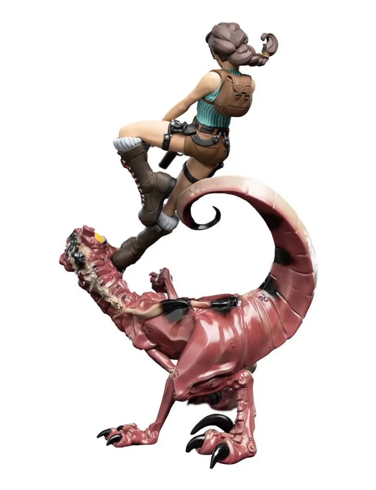 Figurină de vinil Tomb Raider Mini Epics Lara Croft & Raptor 24 cm poza produsului