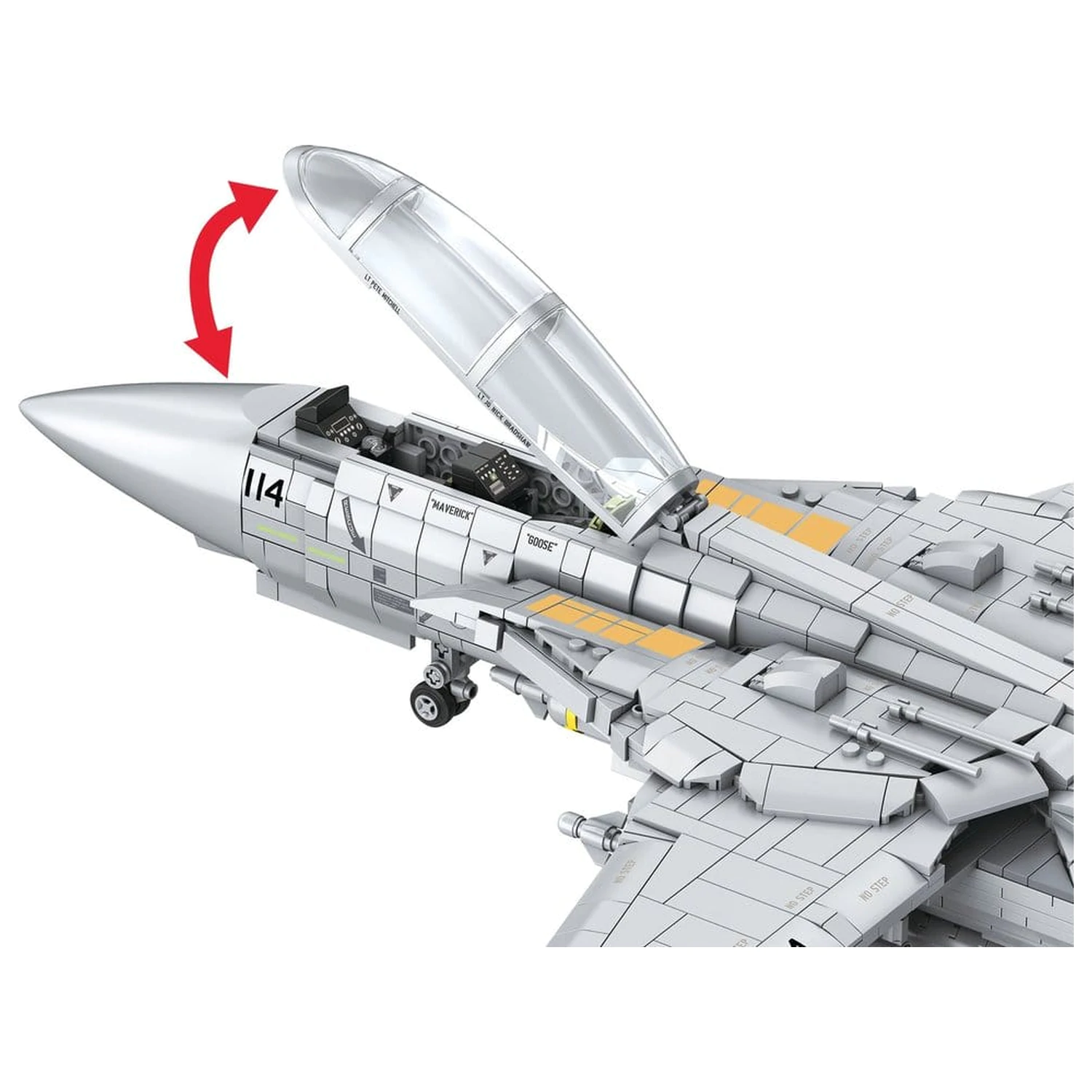 Top Gun Sistem de Cărămizi Set Maverick's F-14A Tomcat poza produsului