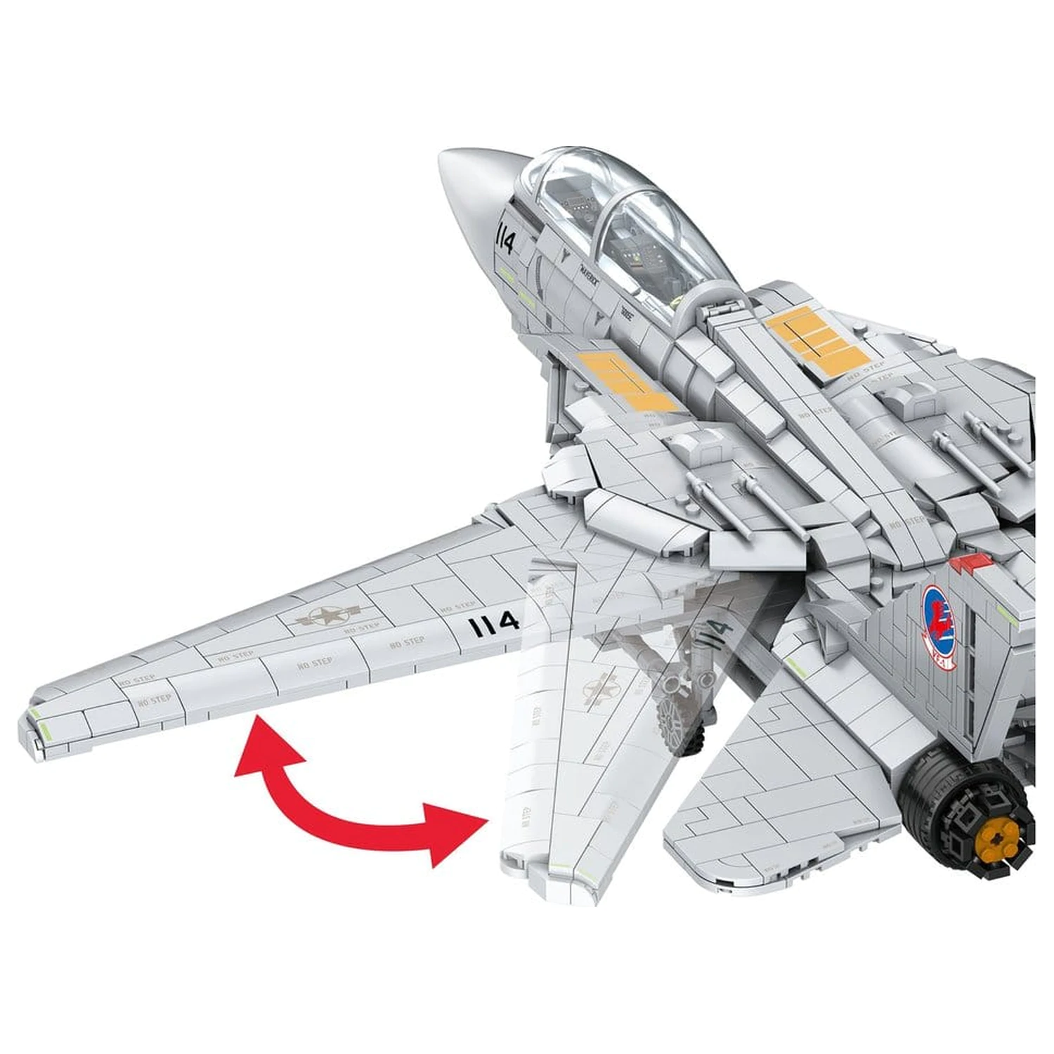 Top Gun Sistem de Cărămizi Set Maverick's F-14A Tomcat poza produsului