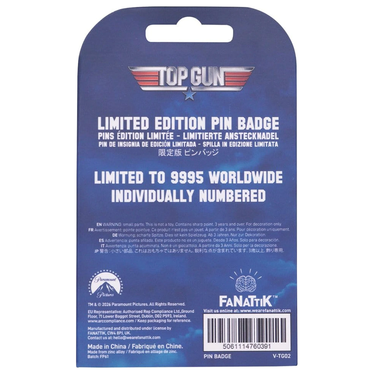 Top Gun Pin Badge Ediție Limitată în Mișcare poza produsului