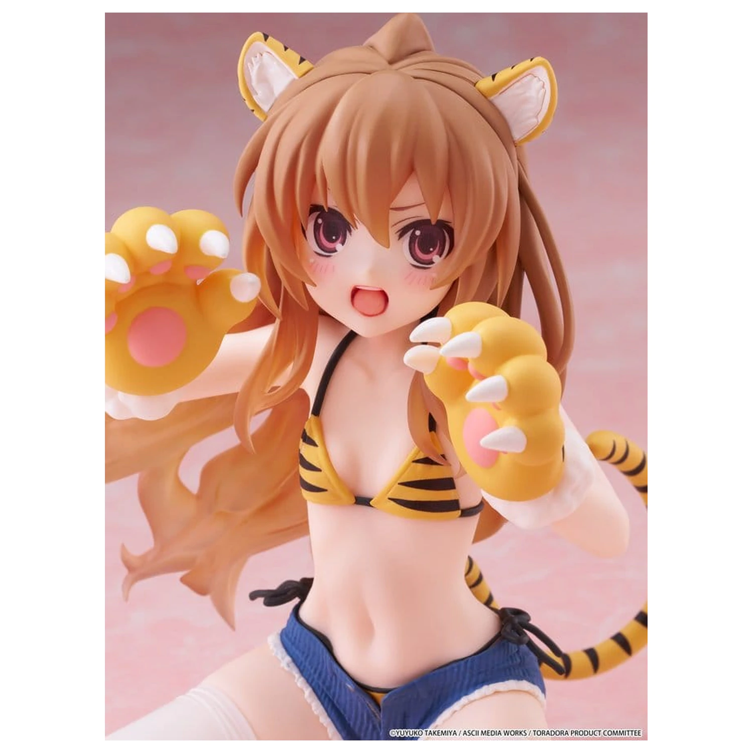 Toradora! Desktop Cute PVC figurina Taiga Aisaka (Tiger Costume Swimwear Ver.) 13 cm poza produsului