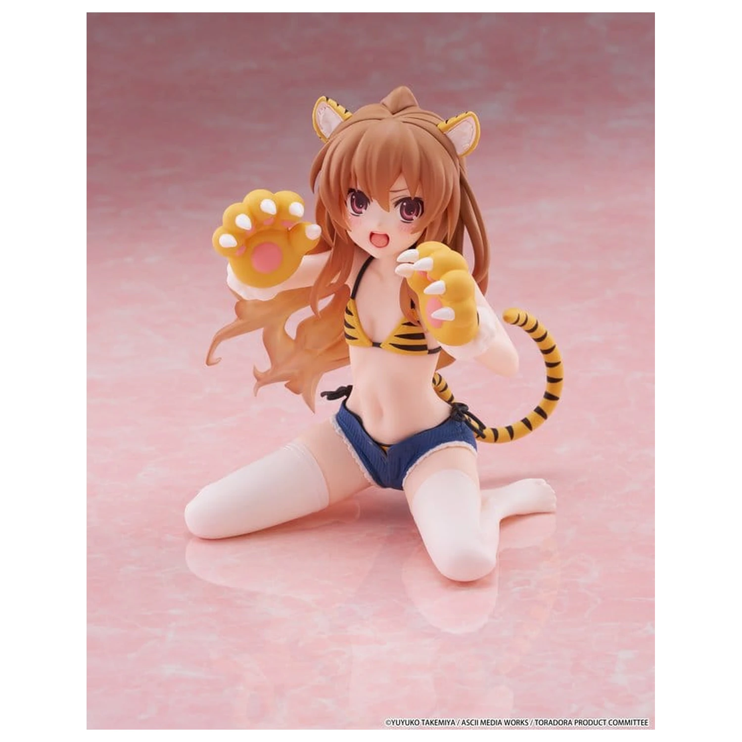 Toradora! Desktop Cute PVC figurina Taiga Aisaka (Tiger Costume Swimwear Ver.) 13 cm poza produsului