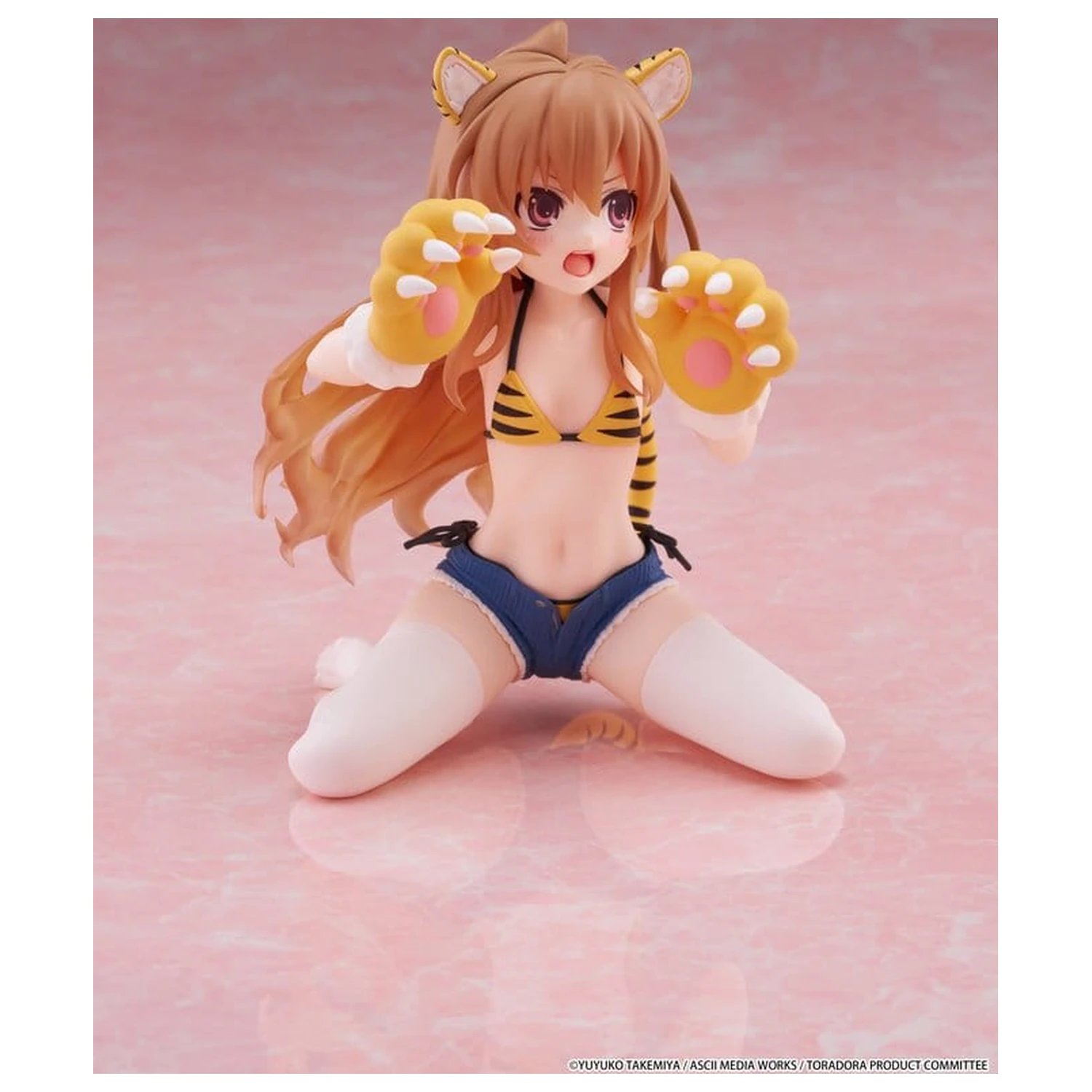 Toradora! Desktop Cute PVC figurina Taiga Aisaka (Tiger Costume Swimwear Ver.) 13 cm poza produsului