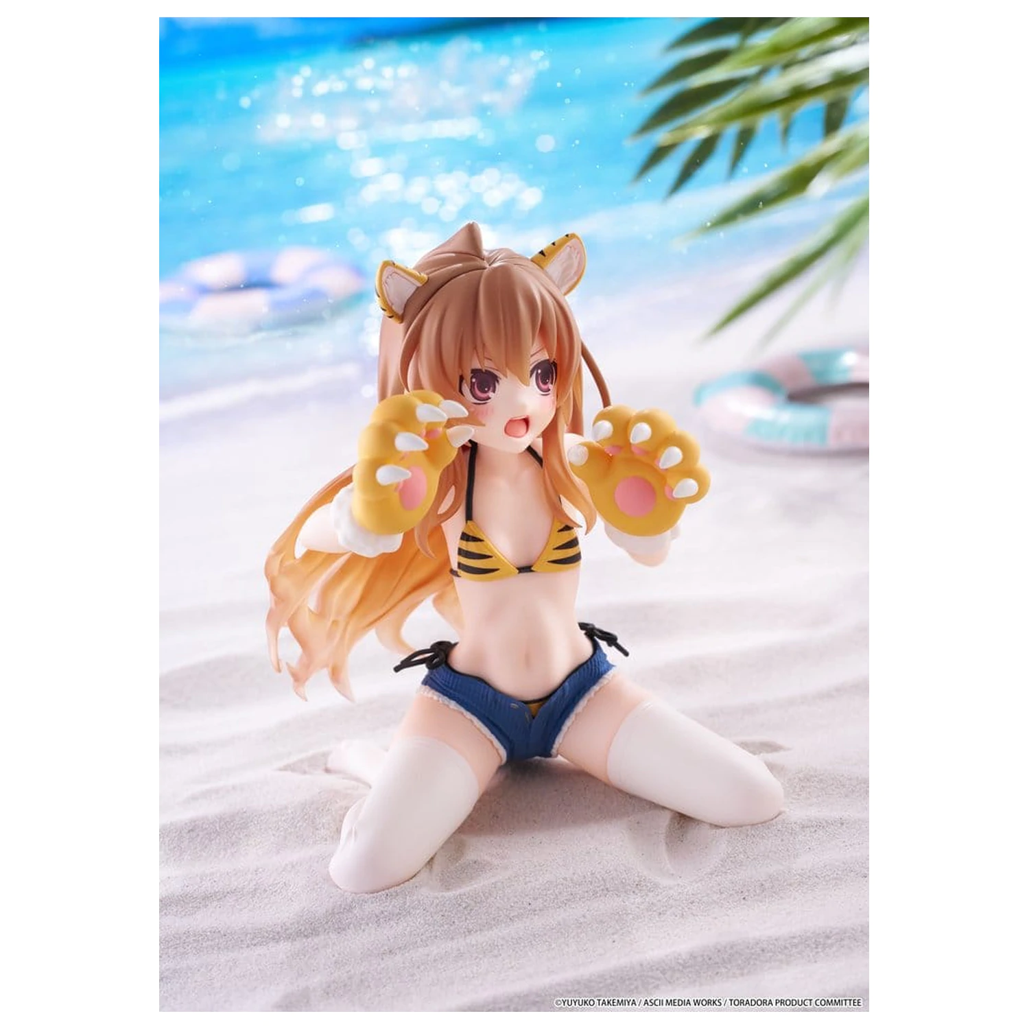 Toradora! Desktop Cute PVC figurina Taiga Aisaka (Tiger Costume Swimwear Ver.) 13 cm poza produsului