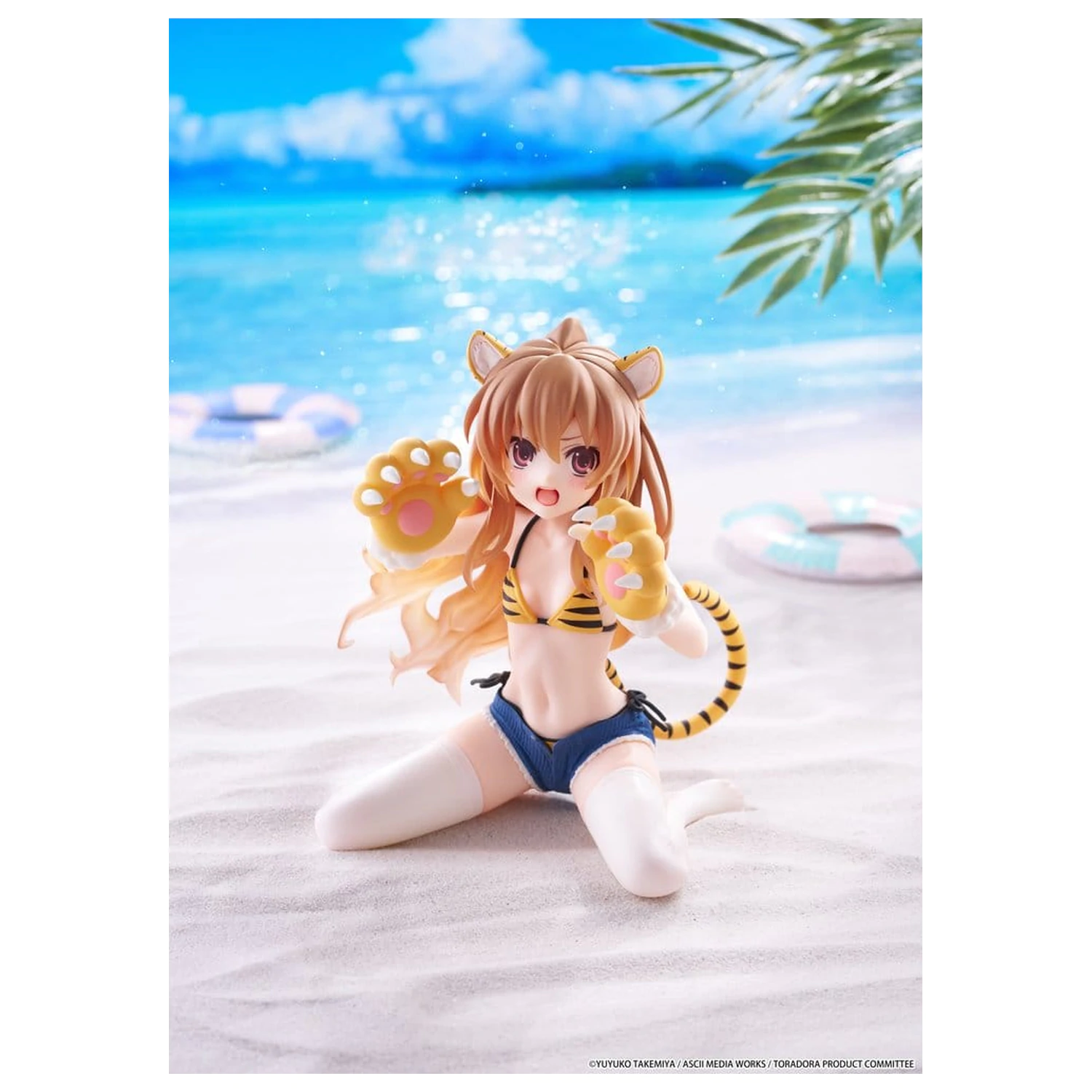 Toradora! Desktop Cute PVC figurina Taiga Aisaka (Tiger Costume Swimwear Ver.) 13 cm poza produsului
