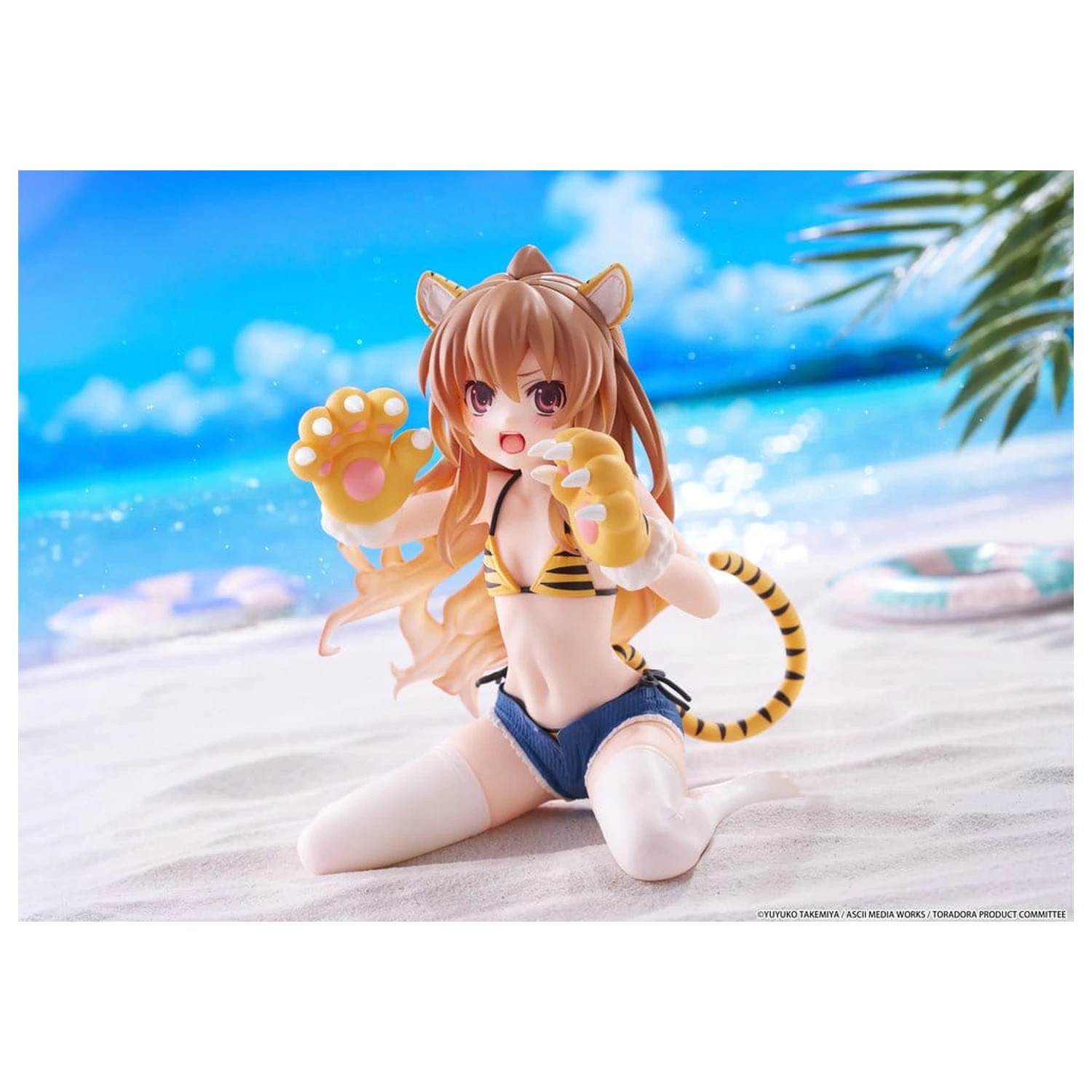 Toradora! Desktop Cute PVC figurina Taiga Aisaka (Tiger Costume Swimwear Ver.) 13 cm poza produsului