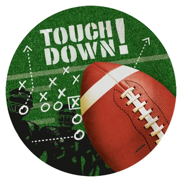 Farfurii de hartie Touchdown, 8 bucati, 22.8 cm poza produsului