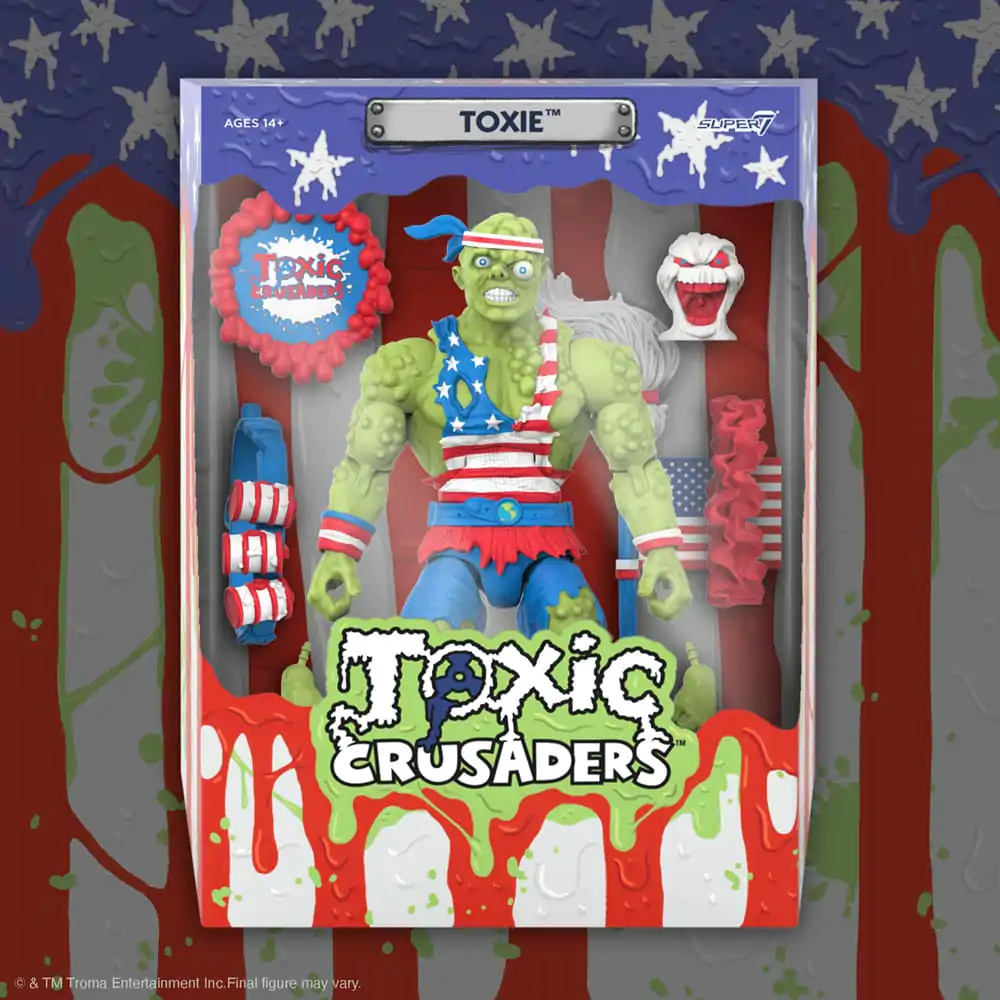 Figurină de acțiune Toxic Crusaders Ultimates Toxie (Vintage Toy America) 18 cm poza produsului