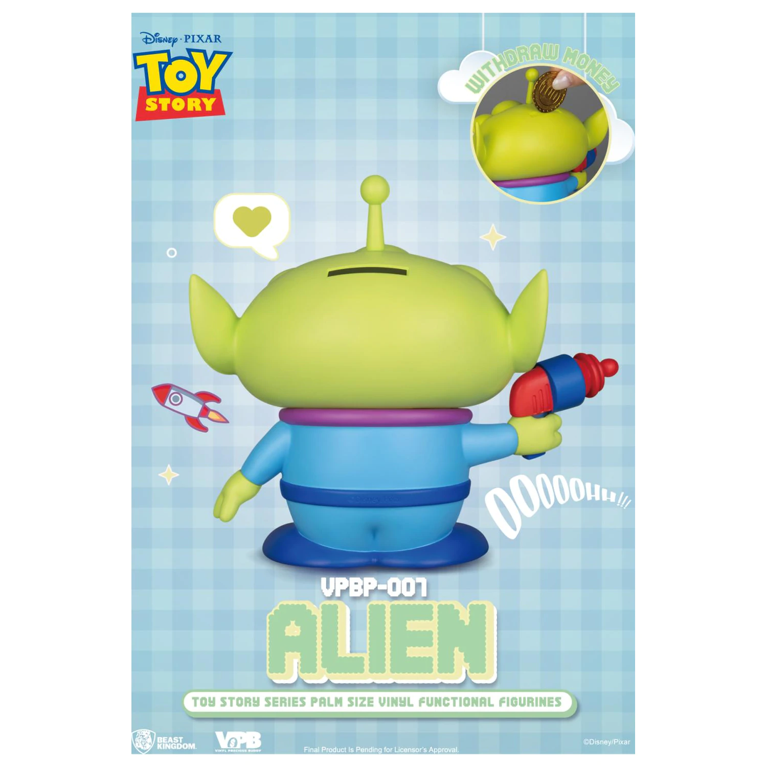 Figurina din vinil pusculita Toy Story Alien 12 cm poza produsului