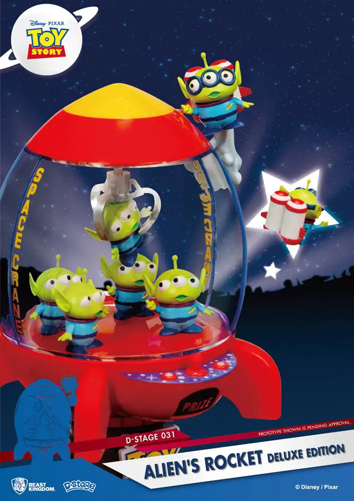 Toy Story D-Stage PVC Diorama Racheta Extraterestrului Deluxe Edition 15 cm poza produsului