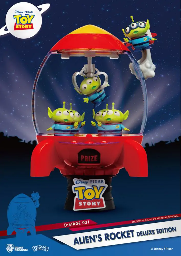 Toy Story D-Stage PVC Diorama Racheta Extraterestrului Deluxe Edition 15 cm poza produsului