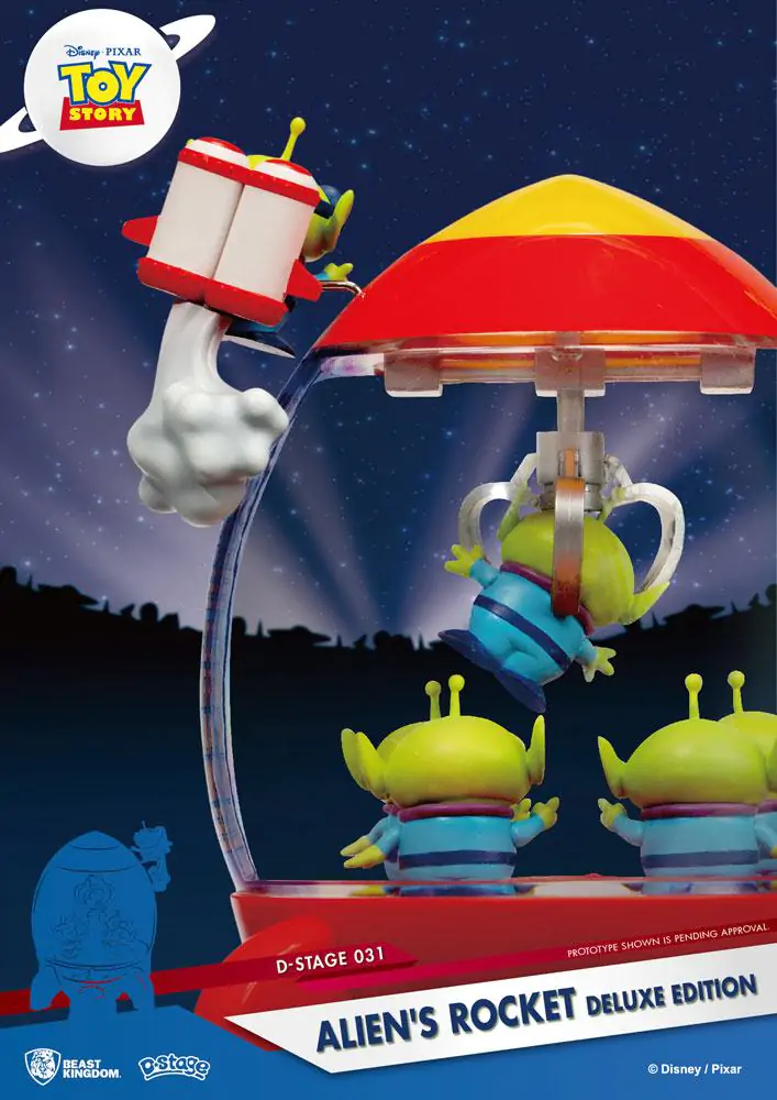 Toy Story D-Stage PVC Diorama Racheta Extraterestrului Deluxe Edition 15 cm poza produsului